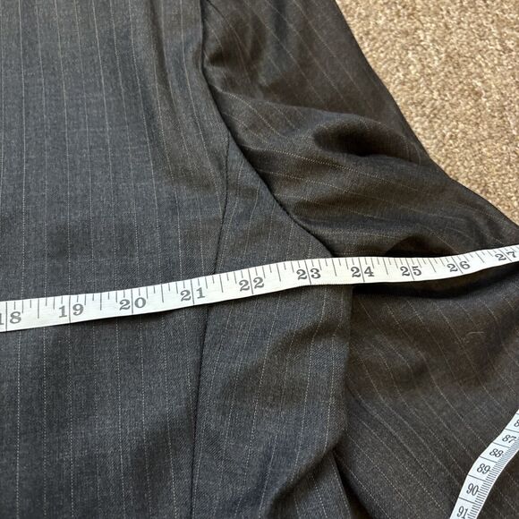 Polo Ralph Lauren Jacket Only Suit Gry Stripe 2 Button Wool 46L - Small cut top - Picture 4 of 13